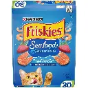 Purina Friskies Seafood Sensations, Indoor Dry Cat Food, Salmon, Tuna, & Shrimp, 30 lb Bag