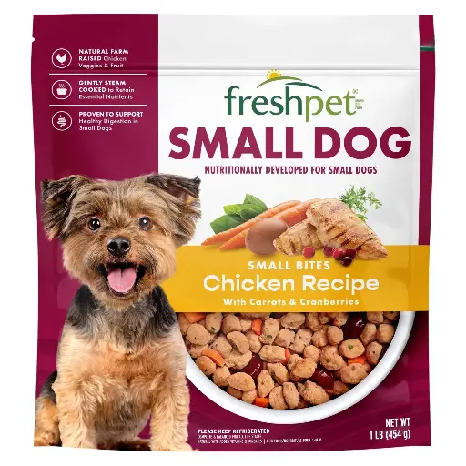 Freshpet Select Grain Free Recipe Fresh Natural Dog Food for Small Dogs and Breeds 1lb Bag